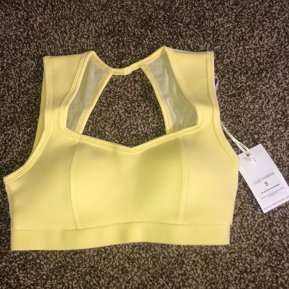 Cleo Harper Oxyenta Sunshine sports bra NWT